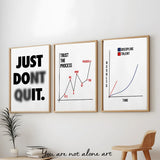 Disciplin & Motivation – Minimalistisk Citatposter på Canvas
