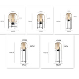 BubbleGlow Golvlampa – Skandinavisk Postmodern Lampa i Glas