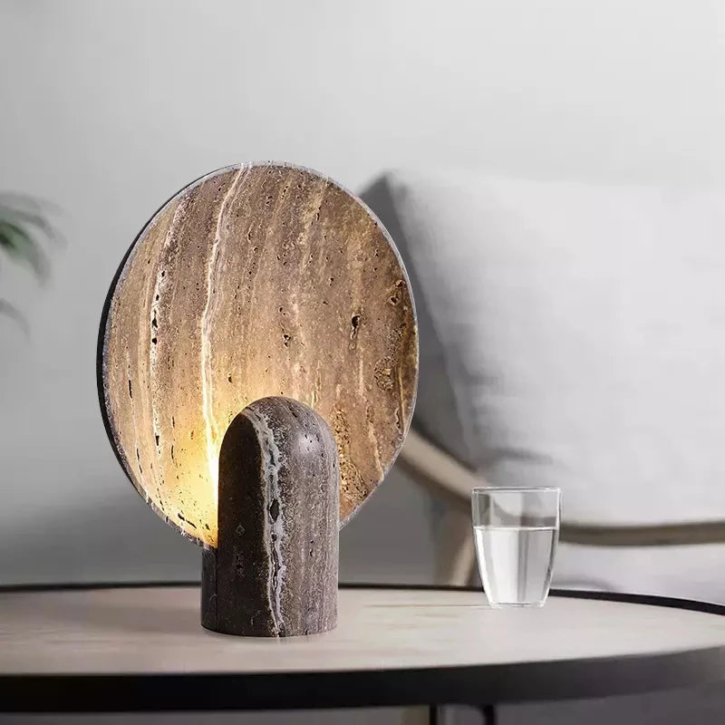TravertineGlow Bordslampa – Modern Nordisk Lampa