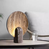 TravertineGlow Bordslampa – Modern Nordisk Lampa