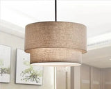 LinenForm Taklampa – Minimalistisk Tygpendel i Modern Design