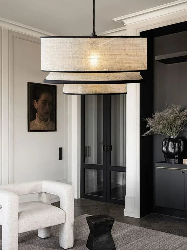 Textil Taklampa – Modern Pendellampa