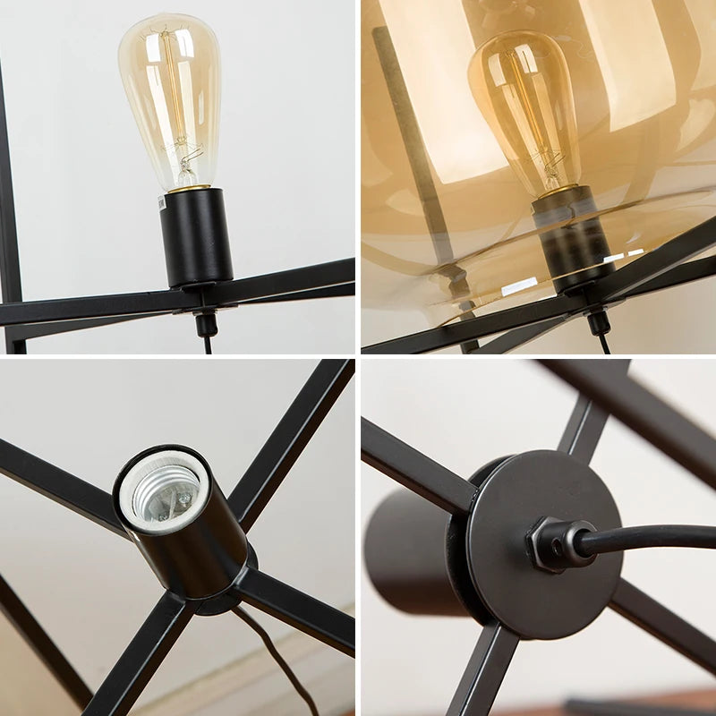 BubbleGlow Golvlampa – Skandinavisk Postmodern Lampa i Glas