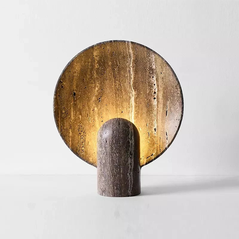 TravertineGlow Bordslampa – Modern Nordisk Lampa