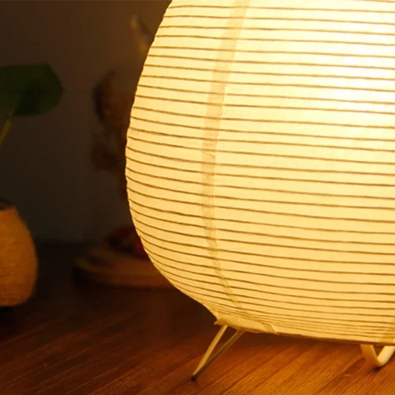 ZenLight Bordslampa – Japansk Rislampa i Modern Design