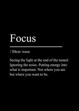 Success & Focus – Minimalistisk Motivationsposter på Canvas
