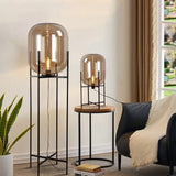 BubbleGlow Golvlampa – Skandinavisk Postmodern Lampa i Glas