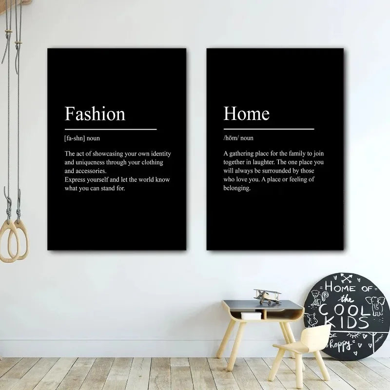 Success & Focus – Minimalistisk Motivationsposter på Canvas