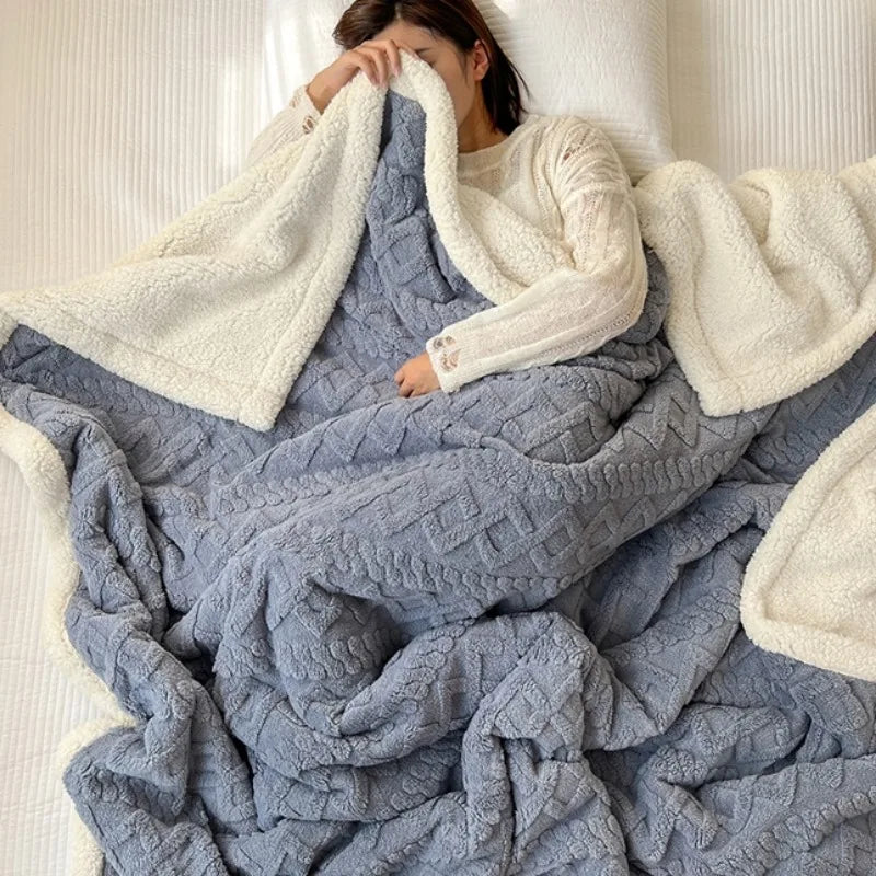 Tafu Fleece – Jacquardpläd i Lyxig Fleece