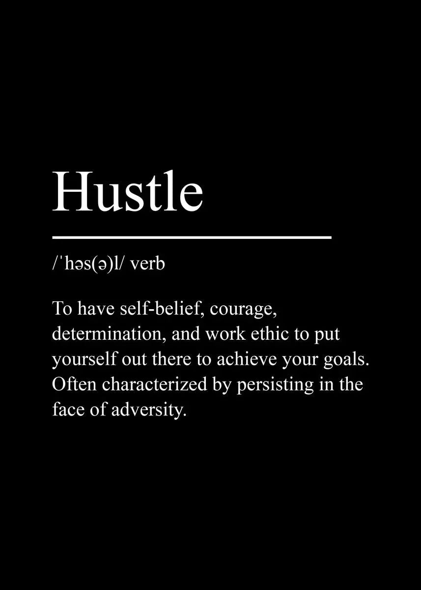 Success & Focus – Minimalistisk Motivationsposter på Canvas