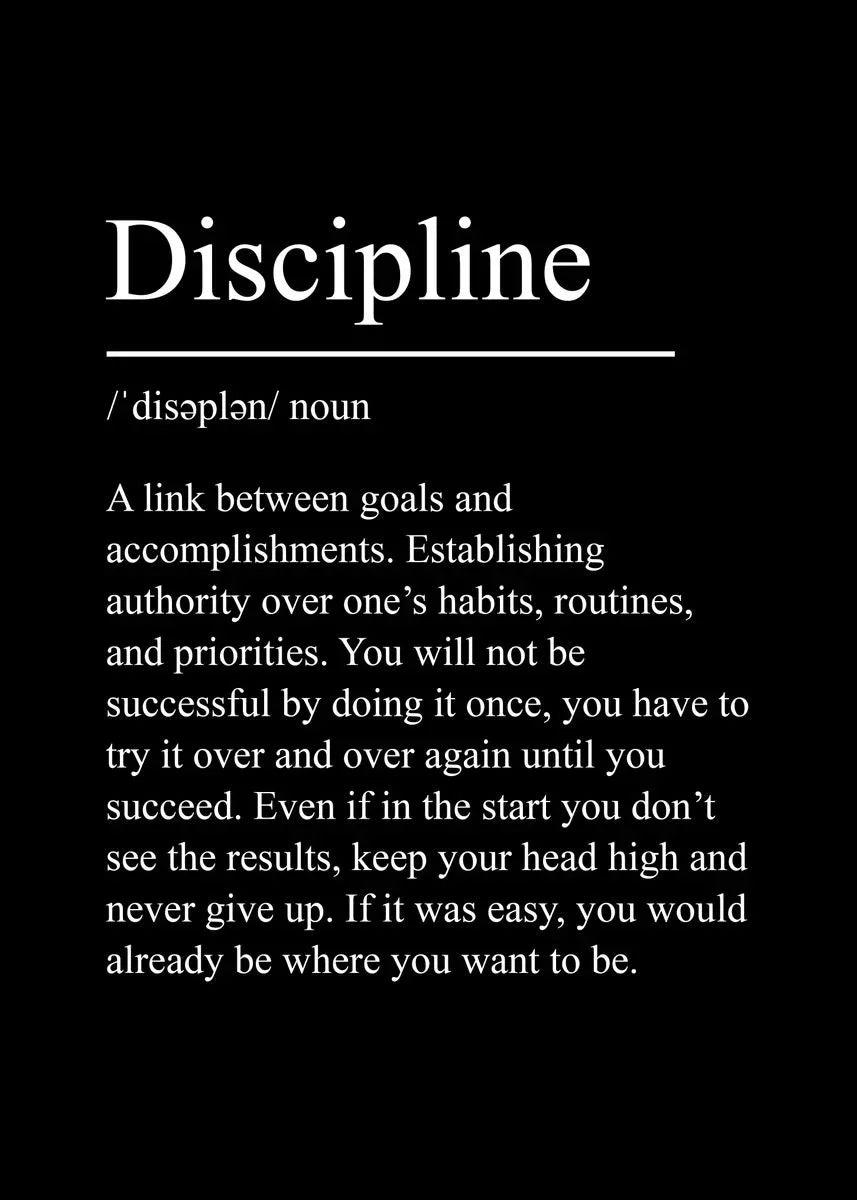 Success & Focus – Minimalistisk Motivationsposter på Canvas