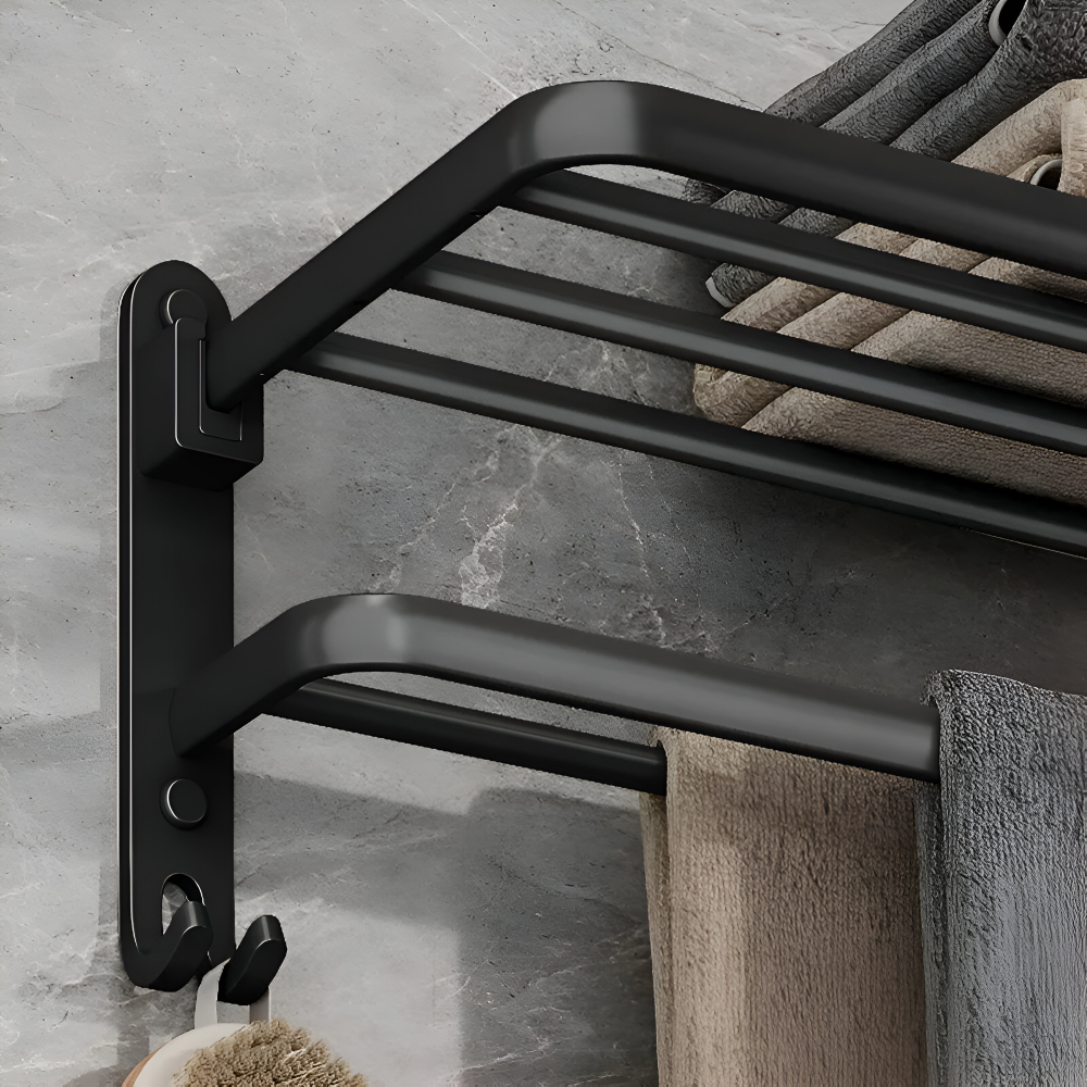SteelForm Handdukshållare – Modern & Praktisk med Krok