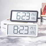 LED-väggklocka med temperatur och fuktighet – modern heminredning