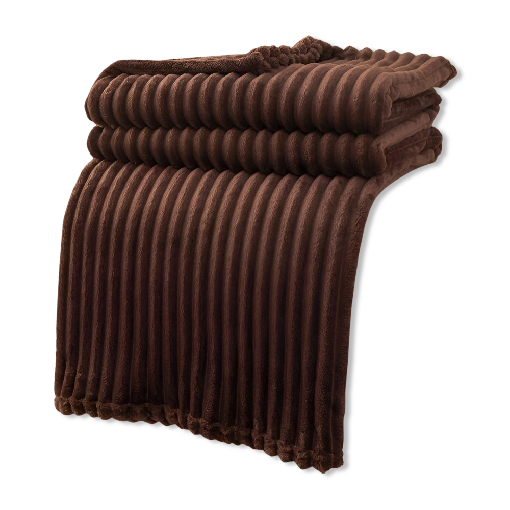 CozyRib Filt – Extra Mjuk & Värmande Ribbad Pläd