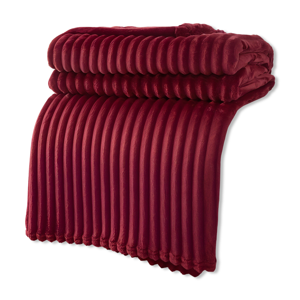 CozyRib Filt – Extra Mjuk & Värmande Ribbad Pläd