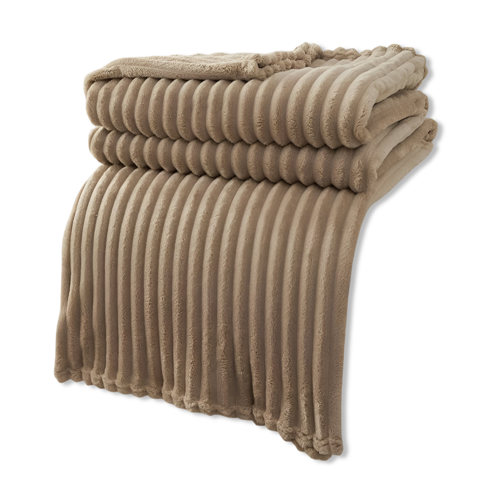CozyRib Filt – Extra Mjuk & Värmande Ribbad Pläd