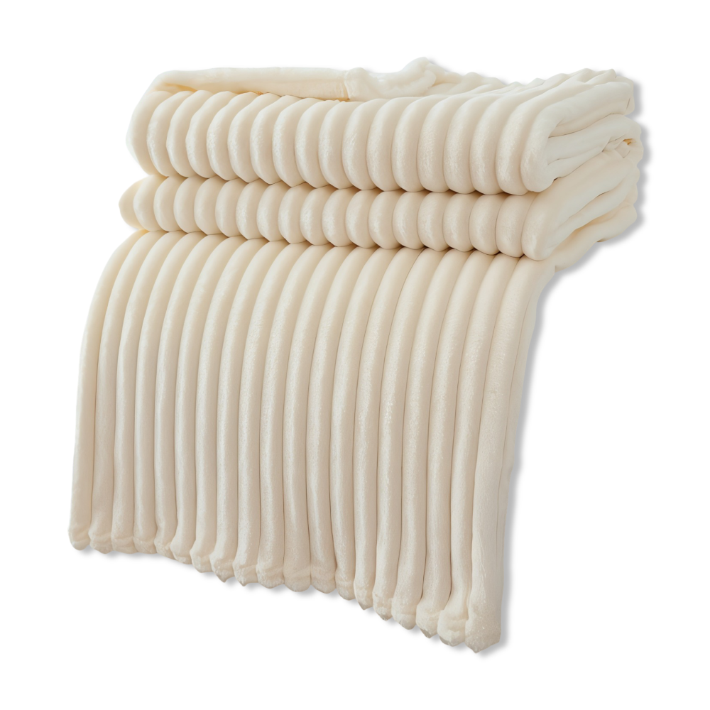 CozyRib Filt – Extra Mjuk & Värmande Ribbad Pläd