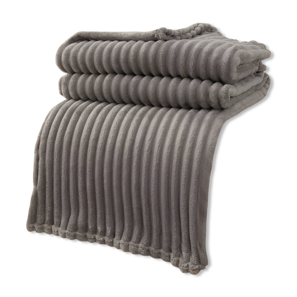 CozyRib Filt – Extra Mjuk & Värmande Ribbad Pläd