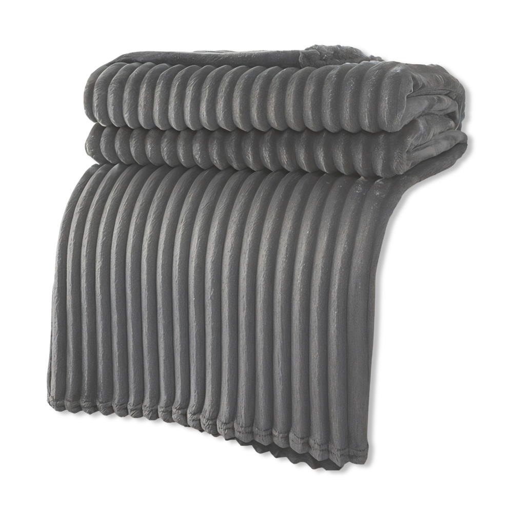 CozyRib Filt – Extra Mjuk & Värmande Ribbad Pläd