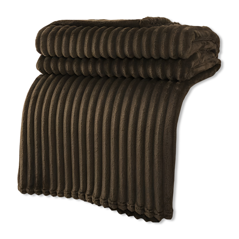 CozyRib Filt – Extra Mjuk & Värmande Ribbad Pläd
