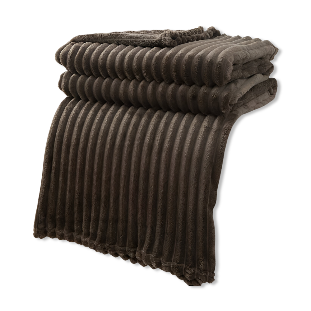 CozyRib Filt – Extra Mjuk & Värmande Ribbad Pläd