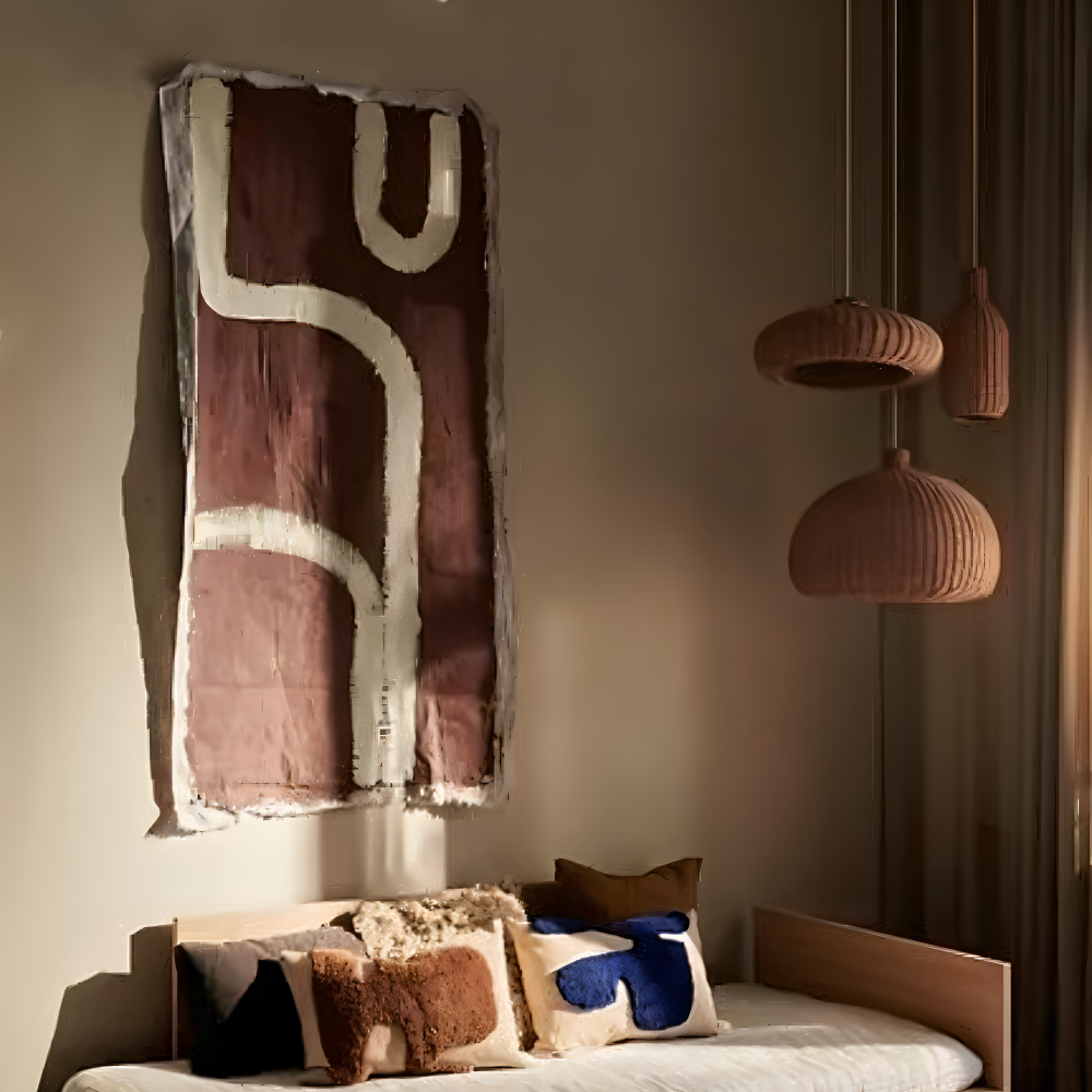 Bohème Taklampa – Handvävd Rattanlampa i Naturlig Design