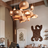 Bohème Taklampa – Handvävd Rattanlampa i Naturlig Design