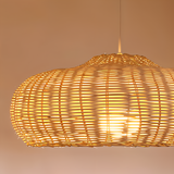 Bohème Taklampa – Handvävd Rattanlampa i Naturlig Design