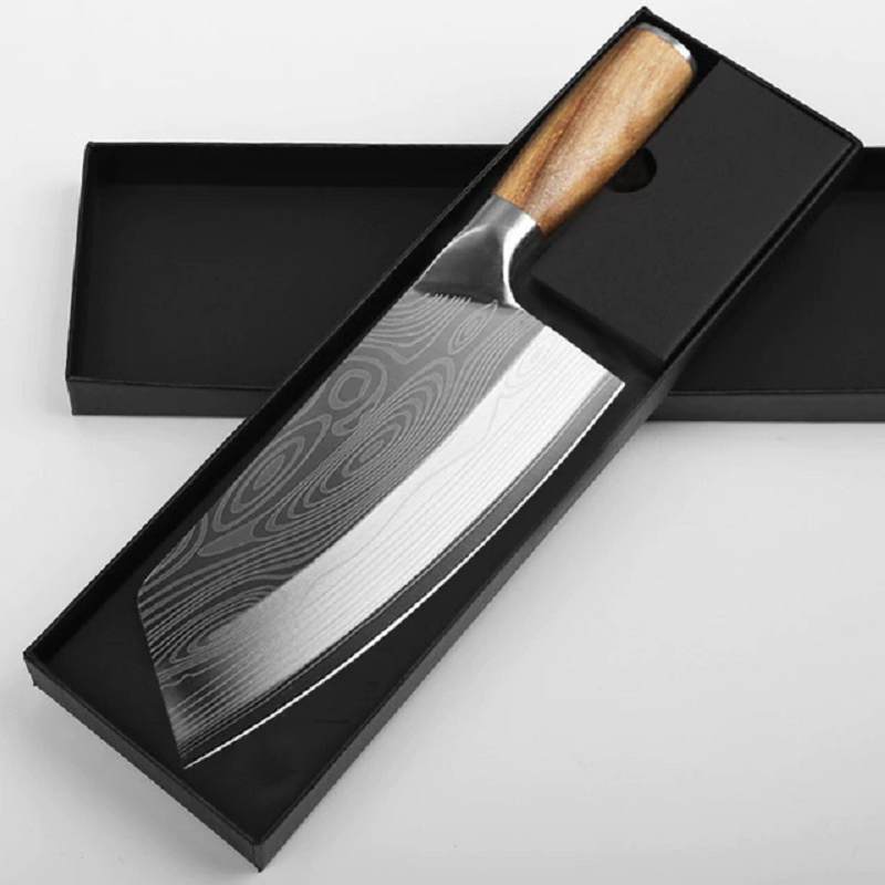 Köttyxa i Rostfritt Stål – Cleaver Kockkniv för Kök & Styckning
