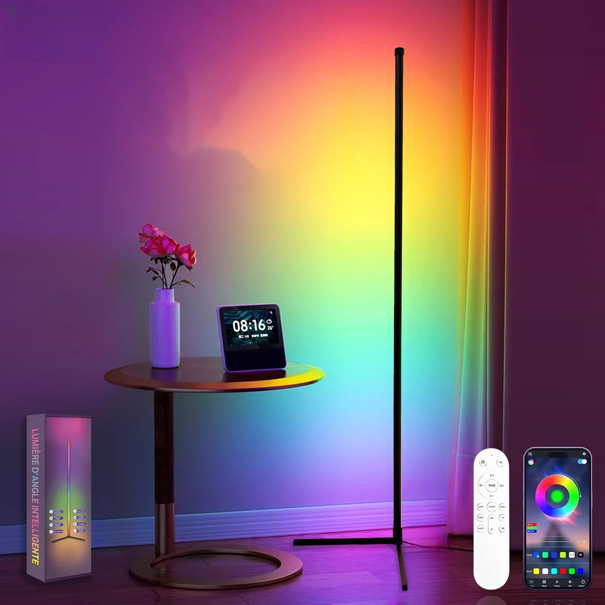 RGB LED Smart Golvlampa – Modern Design 150CM