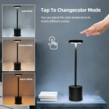 Enkel Touch LED Bordslampa – Uppladdningsbar & Justerbar i 3 Färger