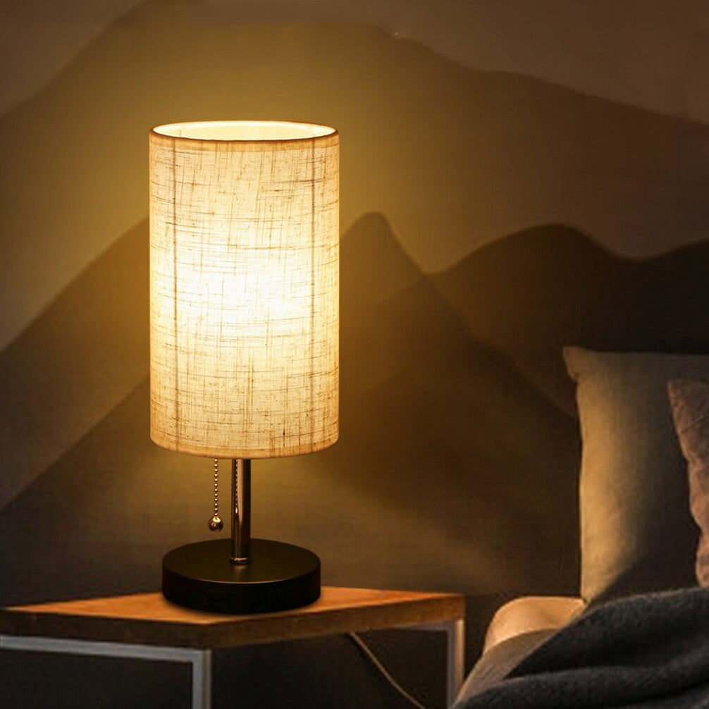 ScandiLight Bordslampa – Modern Sänglampa med USB & Touch