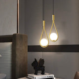 AuroraLux – Hängande Bordslampa i Mässing med Modern Design