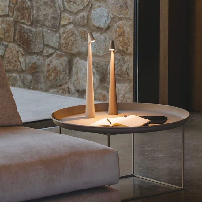Nordisk minimalistisk LED stämningslampa – trådlös bordslampa för läsning, middag & inredning