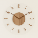 NordicTime – Minimalistisk Väggklocka i Trä