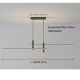 LumiLine – Modern LED Linear Takpendel med Justerbar Höjd och Dimmer