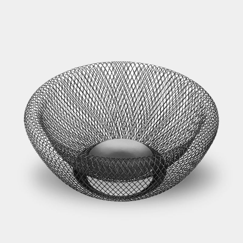 FruityNest – Dubbelväggad Mesh Fruktskål i Metall, Dekorativ Mittpunkt
