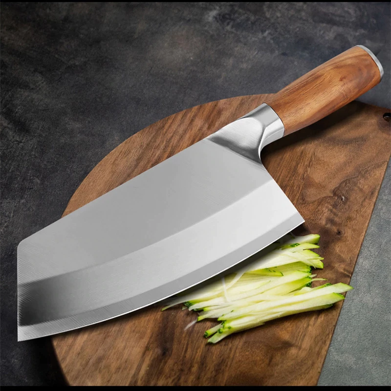 Köttyxa i Rostfritt Stål – Cleaver Kockkniv för Kök & Styckning